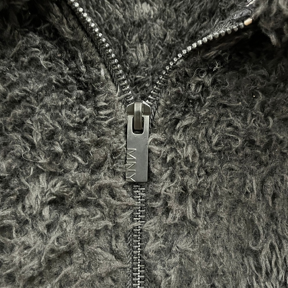 MNY‎ Marc New York Performance Women's 1X Black Sherpa Jacket Cozy Minimalist - Picture 7 of 10
